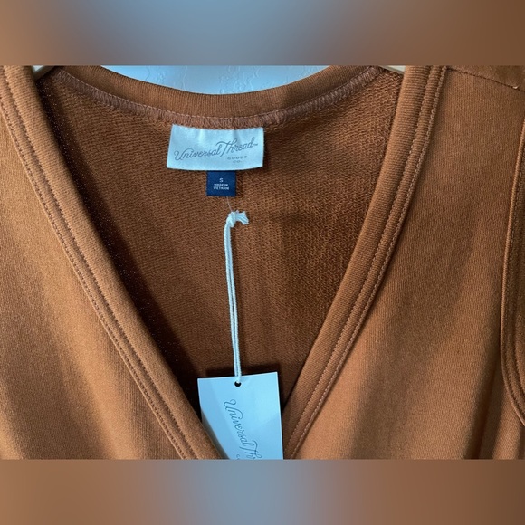 Universal Thread Rust/Bronze Sweater Romper, Drawstring Detail, Size Small•••NWT - Picture 8 of 16